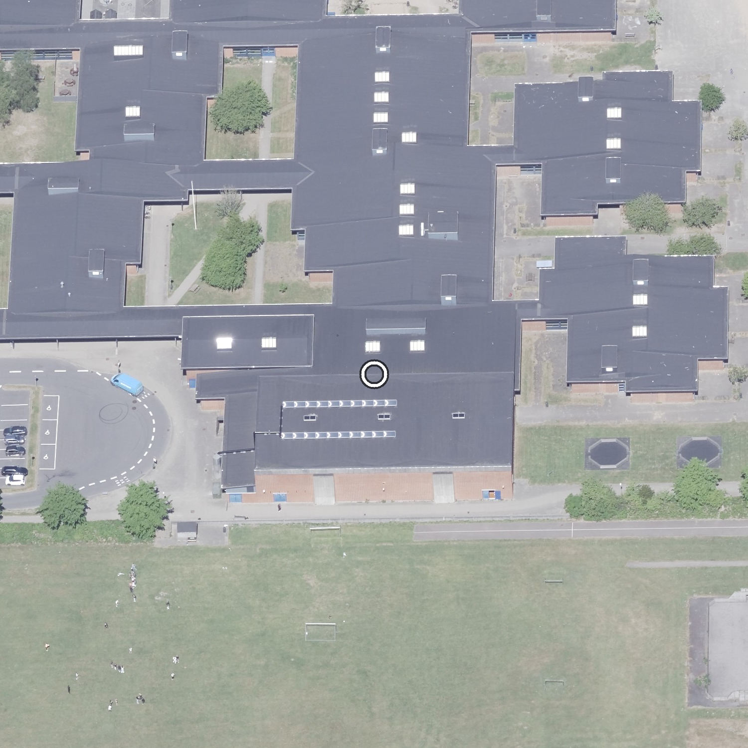 Skråfoto af Søndervangskolen