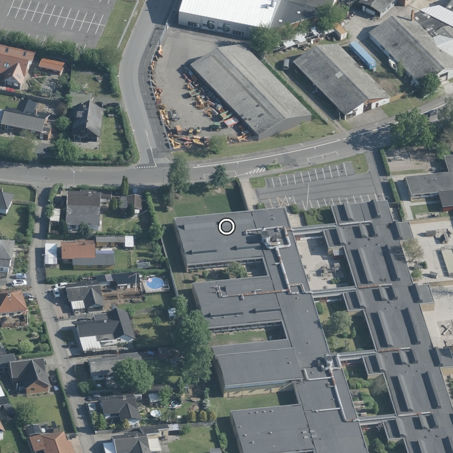 Skråfoto af Sct. Jørgens Skole